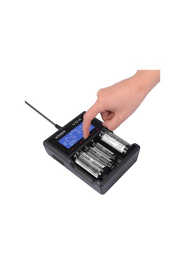 Xtar VC4 Lcd Ekranlı Li-ion/Ni-Mh/Ni-Cd Pil Şarj Cihazı 4lü