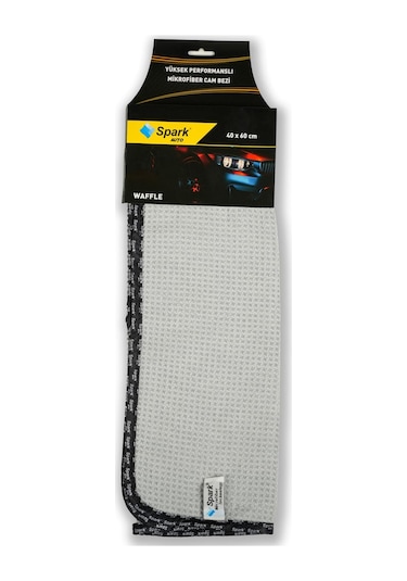 9 Adet Spark 5340 Waffle Mikrofiber Oto Cam Bezi Ve Genel Temizlik Bezi 40x60 Cm.
