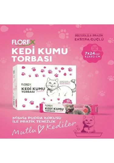Konyax Kedi Kumu Torbası Pudra Kokulu