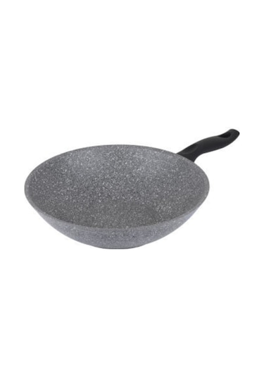 Tantitoni Granıtte Gri Granit Wok Tava 28 CM