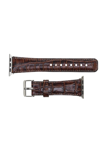 Bouletta Apple Uyumlu  Watch Deri Kordon 42-44-45Mm Croco Yk06 Kah