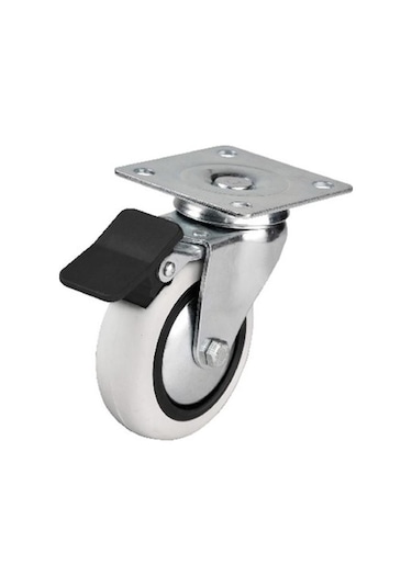 Proalet 75x25 Gri-siyah Tablalı Frenli Teker