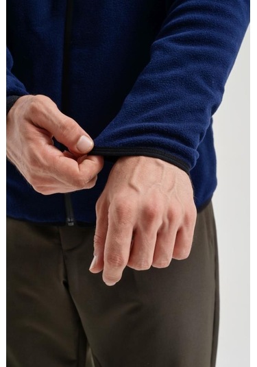 Exuma 2312003 Erkek Lacivert Tam Fermuarlı Polar 001