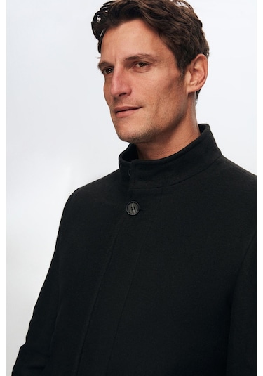 Ds Damat Regular Fit Siyah Hakim Yaka Kaşe Kaban 5HF08ORT10002 Siyah Ds Damat Regular Fit Siyah Hakim Yaka Kaşe Kaban 5HF08ORT10002 Siyah