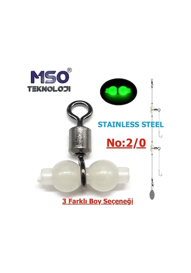 MSO Olta Balıkçılık Fosforlu & Paslanmaz Çelik Gezer T Fırdöndü