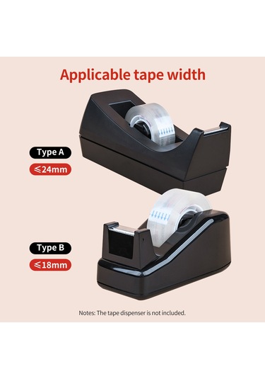 Springsun Scotch Masaüstü Bant Dispenser-kesici, Kaymaz Taban - Ofis/ev/okul/dıy, Siyah