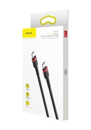 Baseus Cafule TypeC TypeC Pd 20W Şarj Data Kablo 1Mt Kırmızı-Siya
