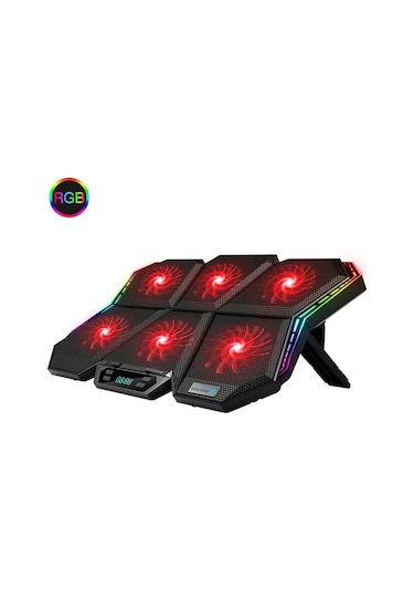 Hpy Pazar Coolcold Rgb Gaming Laptop Soğutucu Altı Fanlı, 12 17"