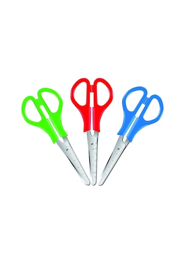 Brons Öğrenci Makası Cetvelli Br-699 - 4 Adet