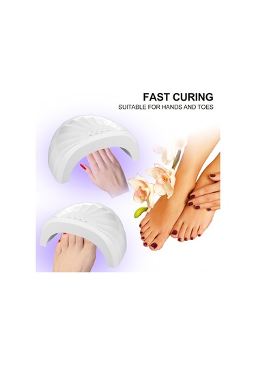 Yifomall U18 Model Beyaz Renkli Akıllı Tırnak Kurutma Makinesi, 3 Fiş Seçeneği İle Hızlı Ve Etkili Kurutma