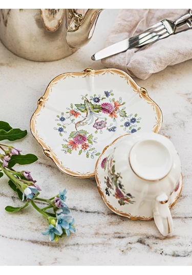 Roomi Seramik Çay Takımı 250 Ml, Fincan Ve Tabak Seti 245121629 Beyaz