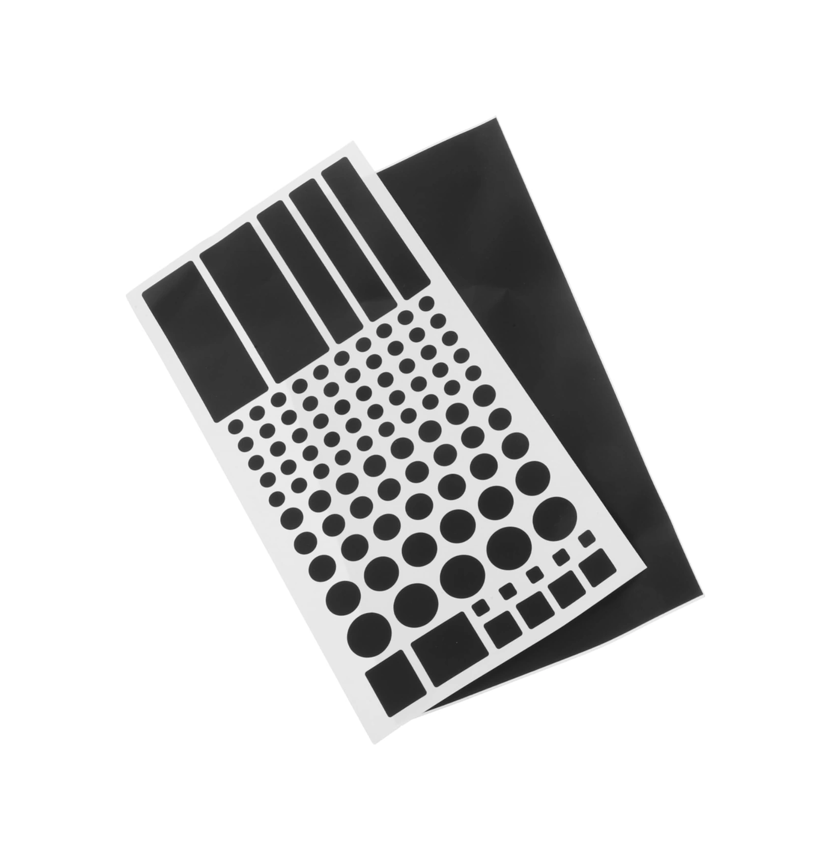 Xiyyadms Siyah Işık Engelleyici Pvc Sticker, Otomatik Yapışkan Gölgelik Film, Led Işık Kapatıcı Örtü 2 Adet: Kesik + Tam Siyah