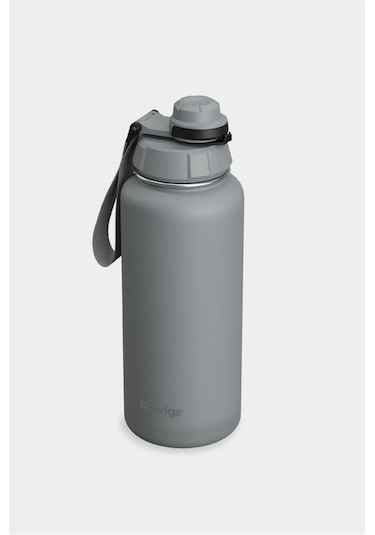 Stevig 1 Hand Leak-proof Sızdırmaz Çelik Termos 1000 Ml Grey St-214