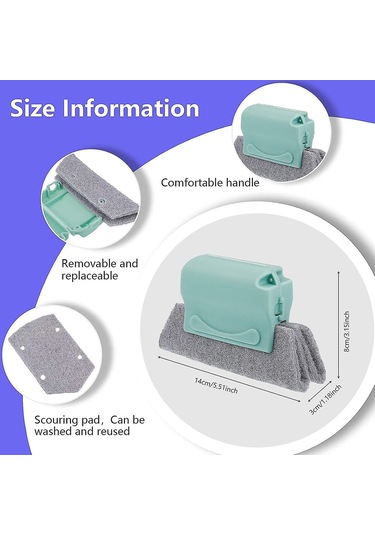 Pencere Olukları Temizleme Fırçası, 3'lü Paket Pencere Kapı Temizliği İçin Tüm Köşeler Ve Boşluklar, Pencere Çerçevesi Temizleme Fırçası Oluk Temizliği