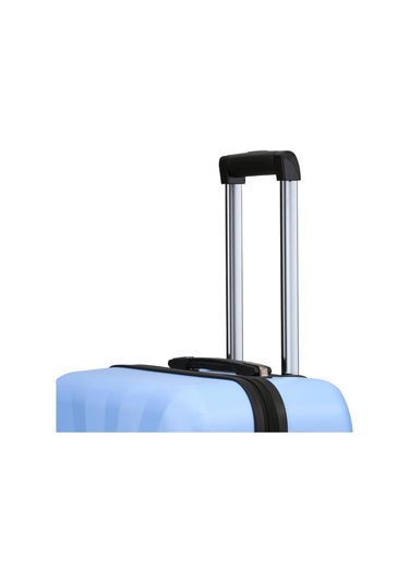 Büyük Boy %100 Polikarbon Valiz 4x2 Teker Mavi 1809 Mavi