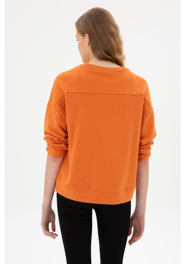 U.S. Polo Assn. Kadın Bakır Bisiklet Yaka Basic Sweatshırt 50313565-VR182