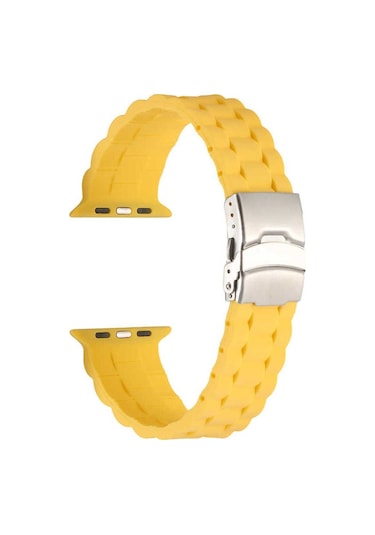 Watch Ultra 49mm Kordon Krd-72 Uyumlu Strap Kayış Zore Sarı