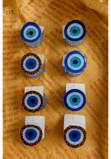Şehrazat Handmade Orta Boy Nazar Boncuklu Toka Çok Renkli