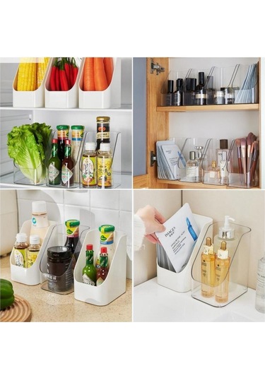1/6 Adet Buzdolabı Düzenleyici Yiyecek Sebze Meyve Buzdolabı Saklama Kutusu Baharat Saklama Kutusu Mutfak Buzdolabı Saklama Düzenleyici Şeffaf