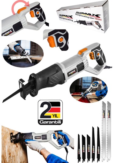 Stilmax STL2079 Elektrikli Tilki Kuyruğu + 7 Bıçaklı 2800W Ahşap Metal Kemik Kesim Makinesi