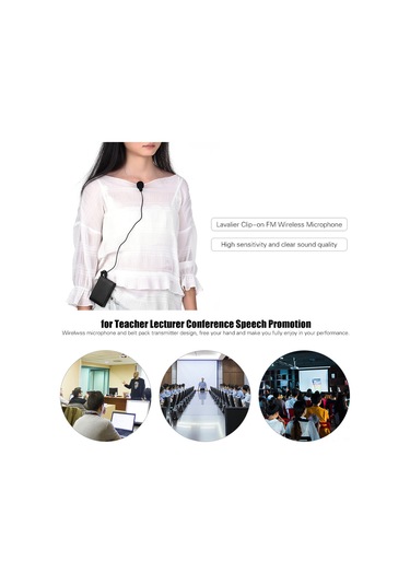 Xindoker Kablosuz Fm Mikrofon Sistemi - 20m Menzilli, Yüksek Ses Kalitesi İle Konferans Ve Dersler İçin