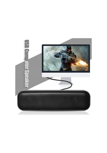 Leezsing Hk-5008 Mini Usb Hoparlör - Bilgisayar/dizüstü Uyumlu, Usb Beslemeli, 2x3w Subwoofer, Siyah, Plug & Play Ses Sistemi