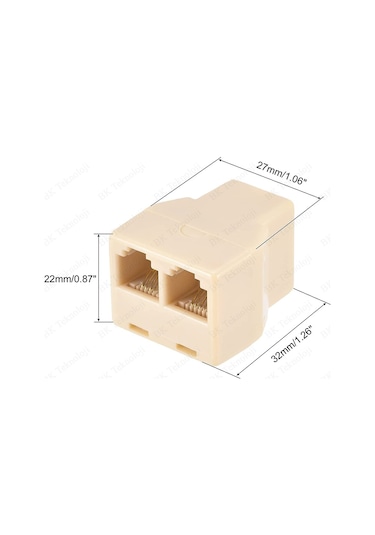 Rj11 2'li Telefon Hat Dağıtıcı Çoklayıcı Splitter