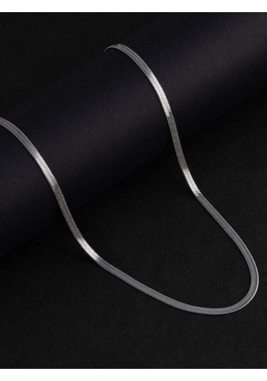 925 Ayar Gümüş Balık Sırtı Unisex Zincir 3 Mm