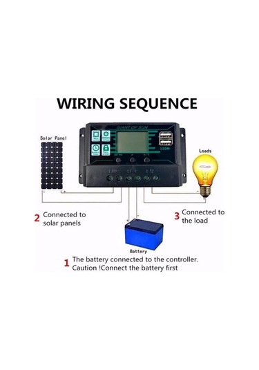 Pazly Suntek Pwm Şarj Regülatörü Mppt Güneş Paneli Akü 20-60a Av