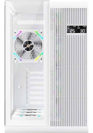 Ontech - 1st Player Rt7 Beyaz Dıgıtal 850w 80+ Gold Full Modüler 4x12cm Argb 3 Taraflı Temperli Cam