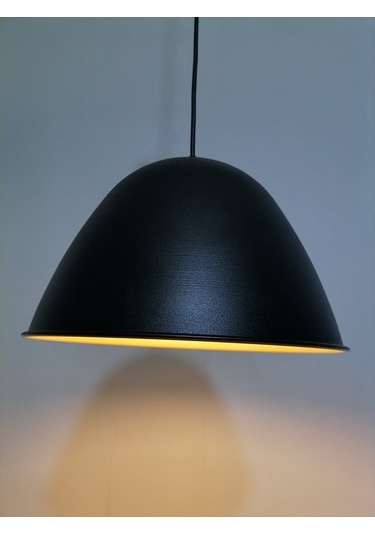 Riolight Retro Siyah Içi Gold Tekli Metal Sarkıt Çap: 28Cm (538289408)