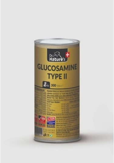 Dr. Nature's Dog Glucosamine Type II Eklem Destekleyici Köpek Besin Takviyesi 300 Tablet