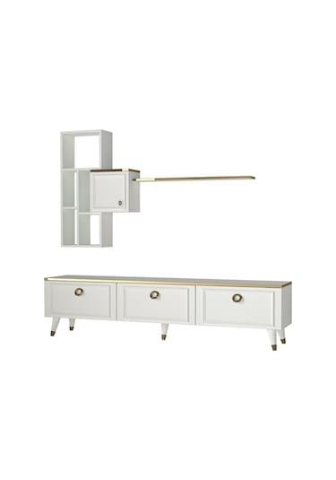 Dekorister Exclusive Kornelya Tv Ünitesi Beyaz