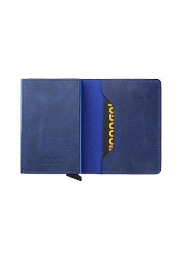 Wrapsol Mekanizmalı Cüzdan Akıllı Kartlık Book Karbon Gri 0 / Saks Mavi Saks Mavi Saks