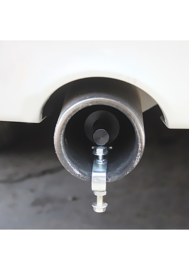 Youmex Alüminyum Turbo Sesli İsviçre, S Boy 10.2x1.8cm , Siyah - Araç/motosiklet Ekzos Borusu Uyumlu, Yüksek Ses, Kolay Kurulum