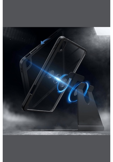 İpad 11. Nesil A16 2025 Uyumlu 360 Dönebilen Yatay Dikey Standlı Fuchsia Pino Tablet Kılıfı Kılıf