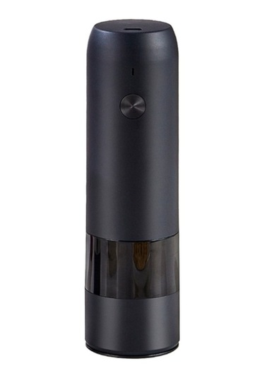 Eastmeeetwest--elektrikli Otomatik Değirmen Karabiber Ve Tuz Değirmeni Usb Şarjlı Baharat Tuz Karabiber Değirmeni Ayarlanabilir Kabalık Değirmeni Sku2 Siyah