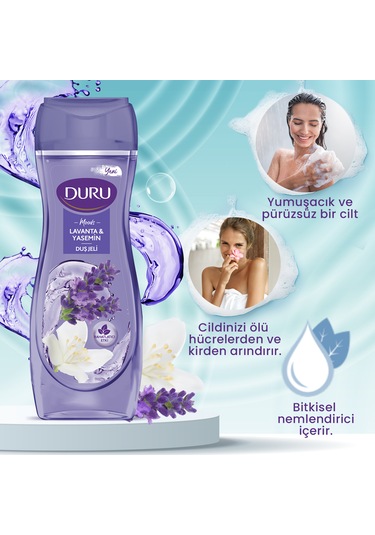 Duru Moods Lavanta Yasemin Duş Jeli 4 x 450 ML
