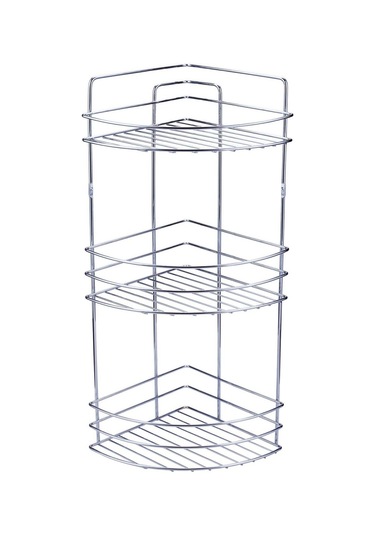 Metal Tel Köşe Şampuanlık Üçlü 22X22