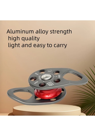 Elmpaly Gri Kırmızı Alüminyum Çok Yönlü Tekli Makara - Yüksek Dayanımlı, Aşınmaya Dayanıklı, Malzeme Taşıma Ve Endüstriyel Kullanım İçin