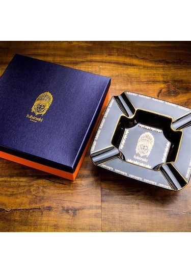 Lubinski Lion Porselen Puro Küllüğü Siyah/gold 2li 5526at