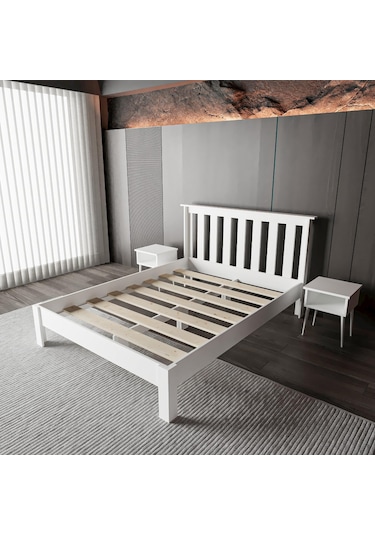 Shark New 2 Çekmeceli Mdf Karyola Kolay Kurulum-942 150x200