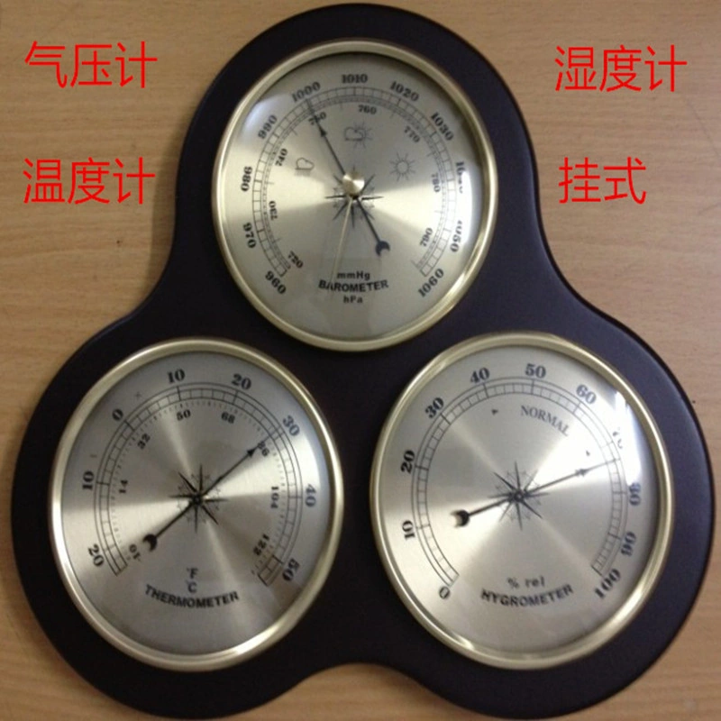 Moveevo 132mm Mekanik İki Metal Termometre, İlaç Deposu Ve Atölyeler İçin Basit Kullanımlı Nem Ve Sıcaklık Ölçer