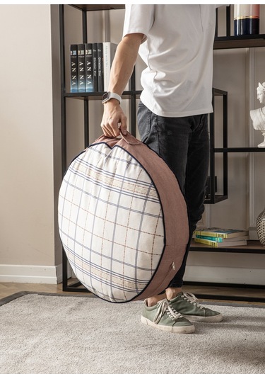 Yuvarlak Yer Minderi Puf, 60 X 60 Cm