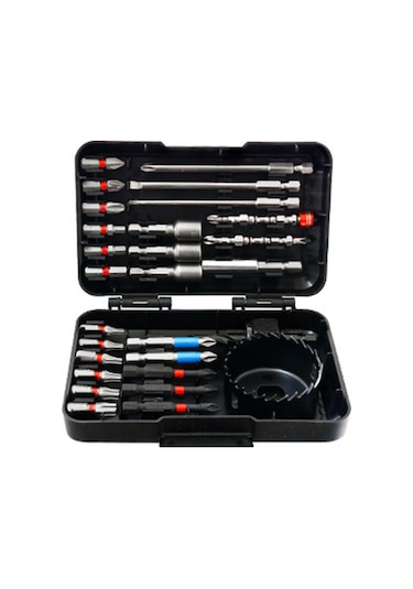 27 Parça Matkap Ucu Seti Darbeli Sürücü Uçları Ve Vidalama