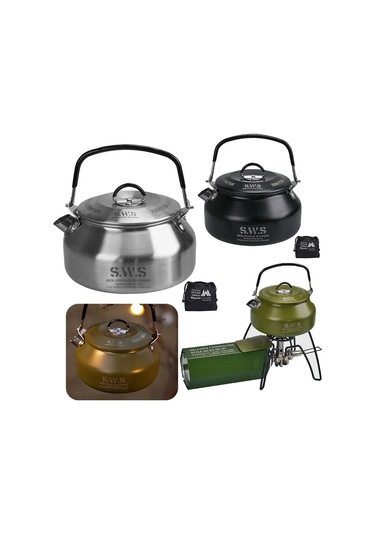 0.8l Su Isıtıcısı Taşınabilir Ultralight Paslanmaz Çelik Kamp Su Isıtıcısı Açık Silver Fransa Silver