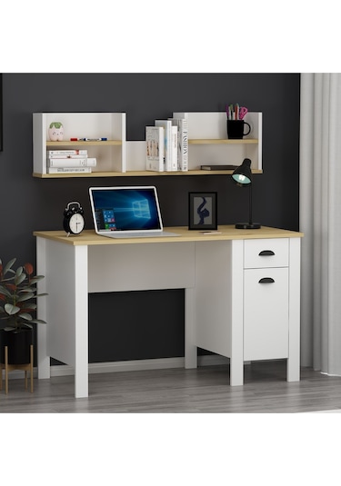 Plus Çalışma Masası Bilgisayar Masası Beyaz / Safirmeşe