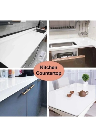 Trendooze Gaojunshop01 Su Geçirmez Duvar Kağıdı, 15.75x78.74 Inç, Beyaz, Kullanışlı Renk Seçenekleri