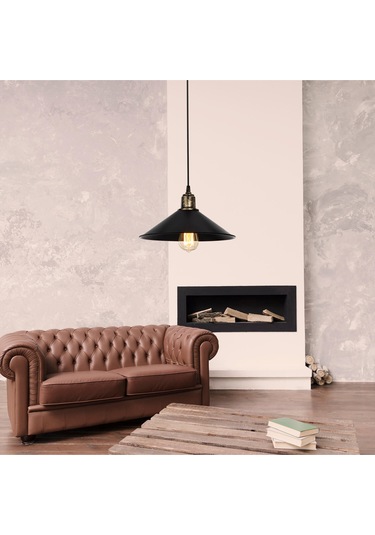 Büyük Maya Tekli Antik Sarkıt Siyah