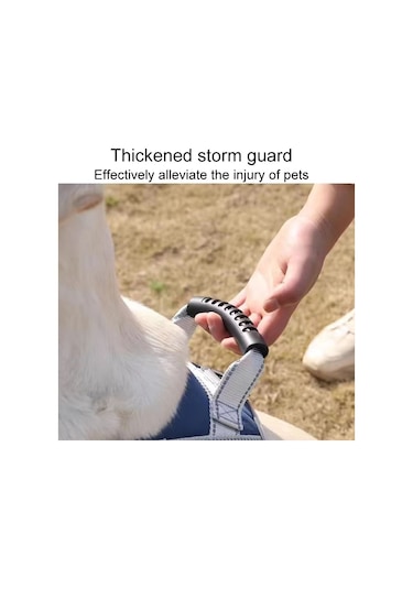 Büyük Köpek Patlama Korumalı Yumruk Göğüs Koşum Köpek Seyahat Tasma, Stil: Tek Siyah Xxl